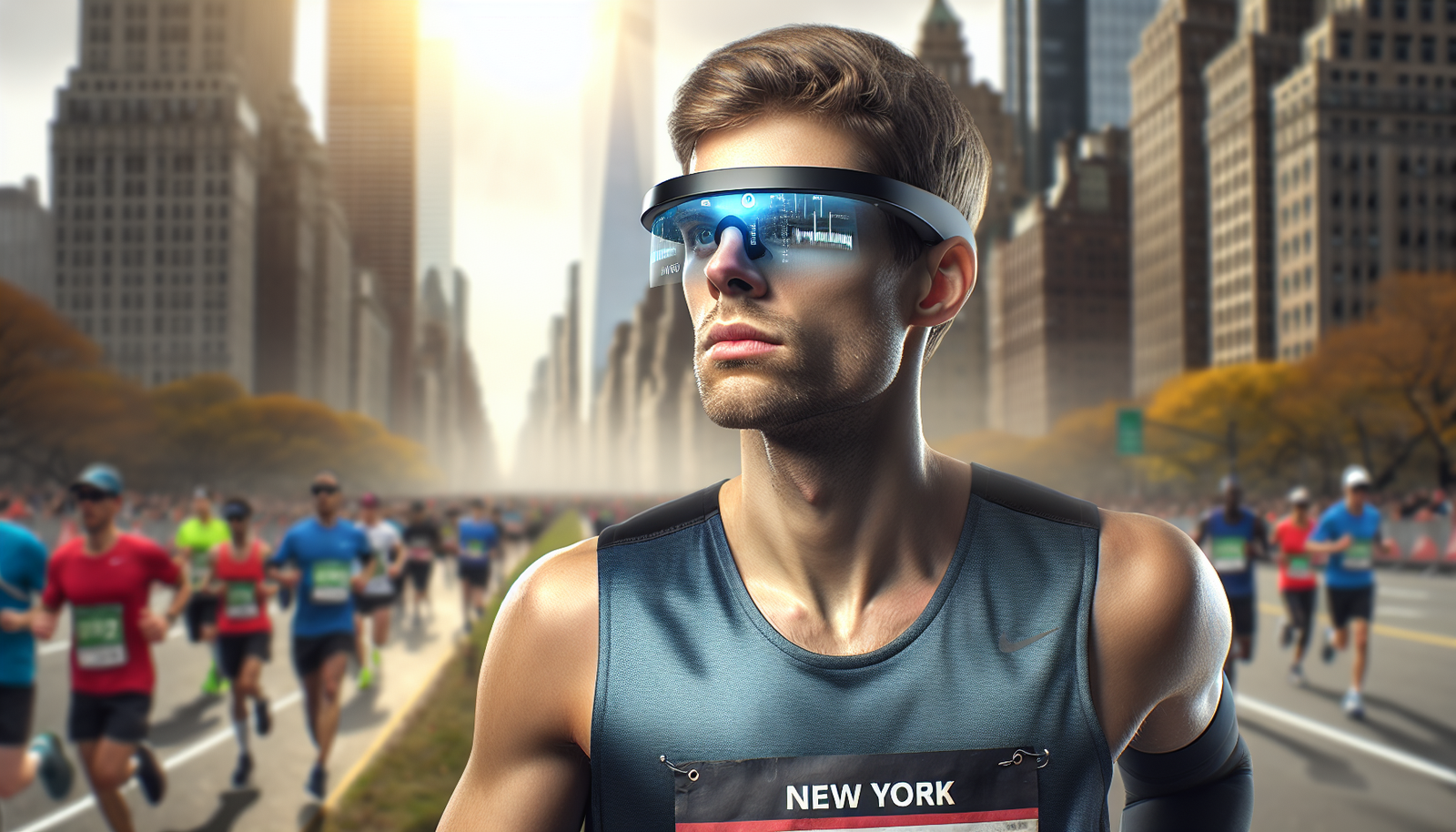 Corredor cego completa a Meia de Nova York com auxílio de óculos com IA