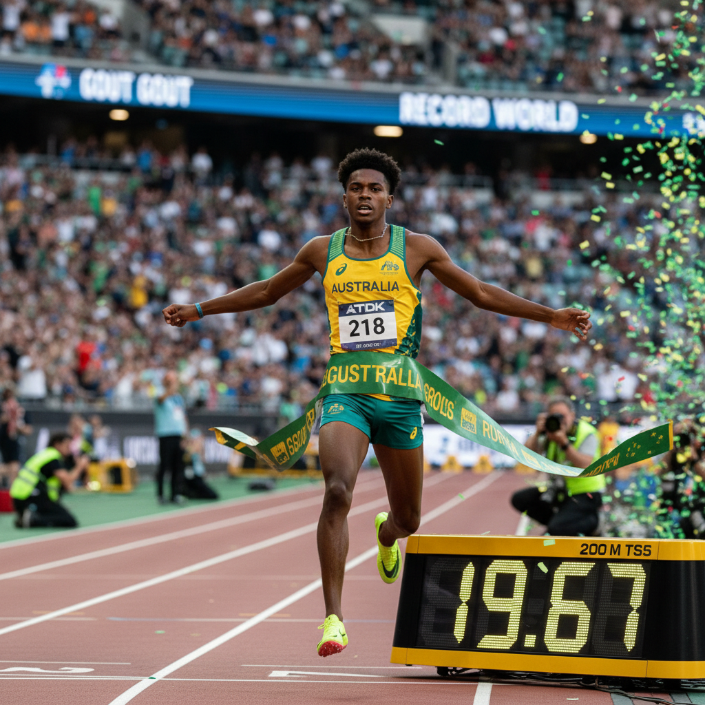 Gout Gout corre 19.67: O Novo Fenômeno dos 200m!