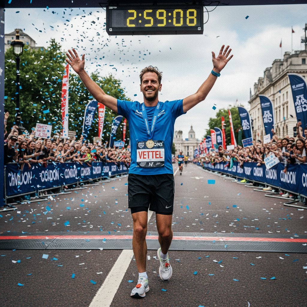 Maratona Londres: Vettel Conquista Meta Abaixo de 3 Horas!