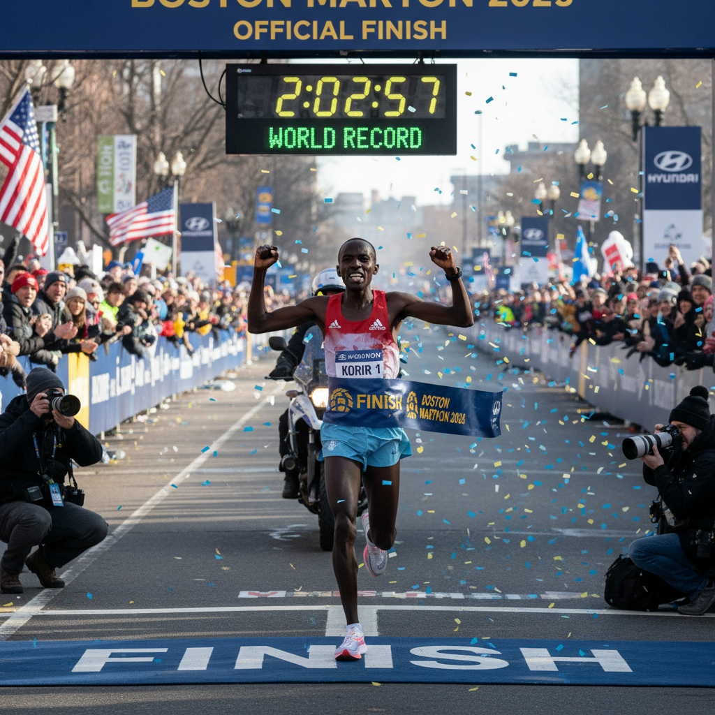 Maratona de Boston 2026: John Korir Quebra Recorde Histórico!