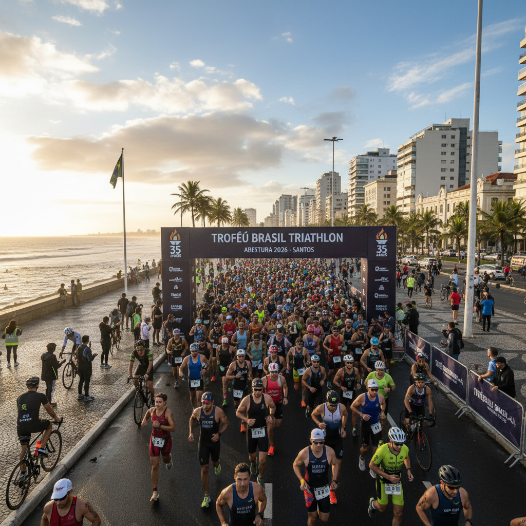 Troféu Brasil Triathlon: Guia Completo da Abertura 2026 em Santos