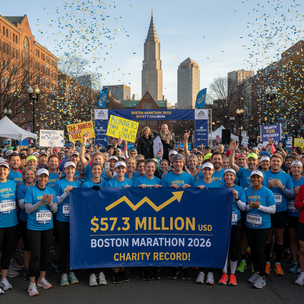 Maratona de Boston: Recorde Inédito de Arrecadação para Caridade!