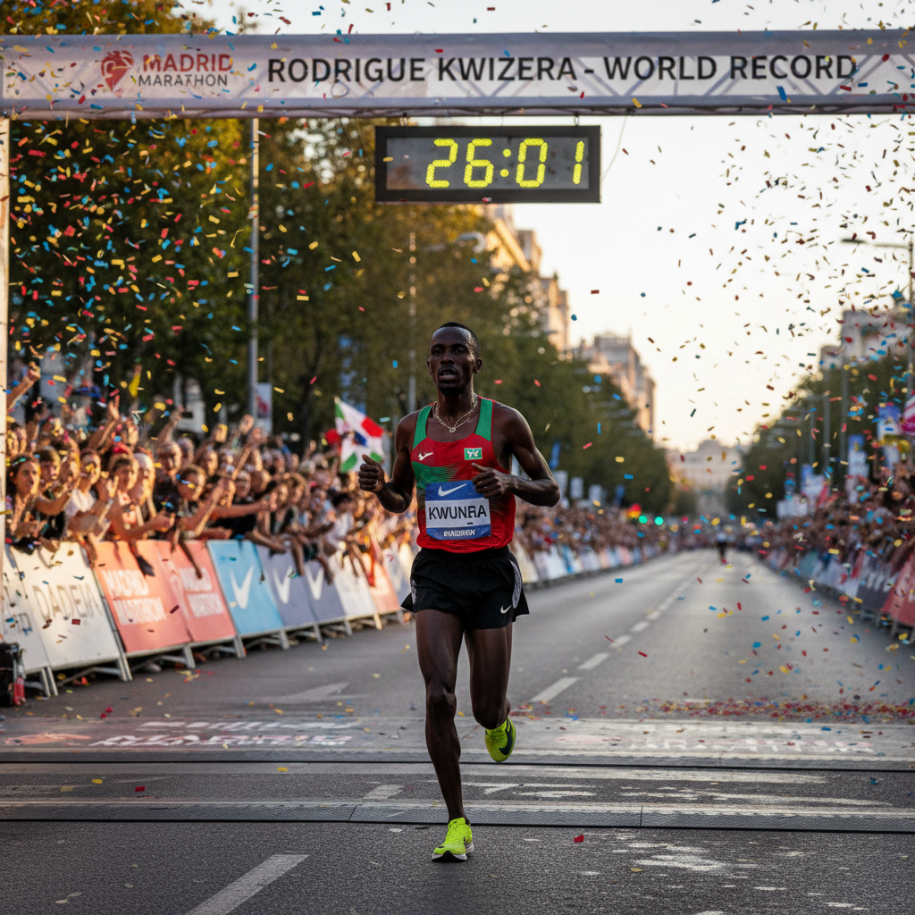 Rodrigue Kwizera 26:01 Madrid: O Imperador dos 10km!