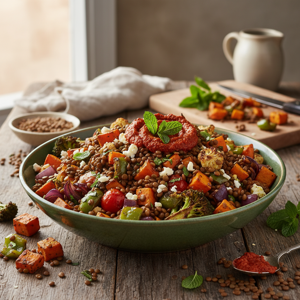 Salada de Lentilha com Vegetais Assados: Guia Completo