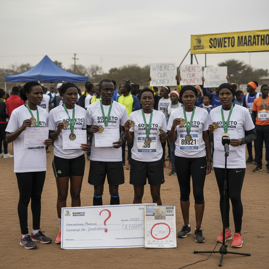 Soweto Marathon: Prêmio Atrasado, Corredores Aguardam Pagamento