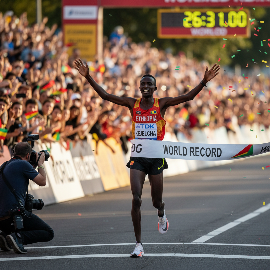 Recorde Mundial 10 km: Kejelcha Conquista o Pódio Definitivo