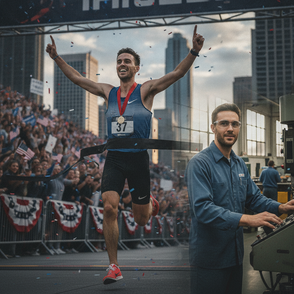 Maratona Americana: Revelação Corre Para Vitória e Volta ao Trabalho