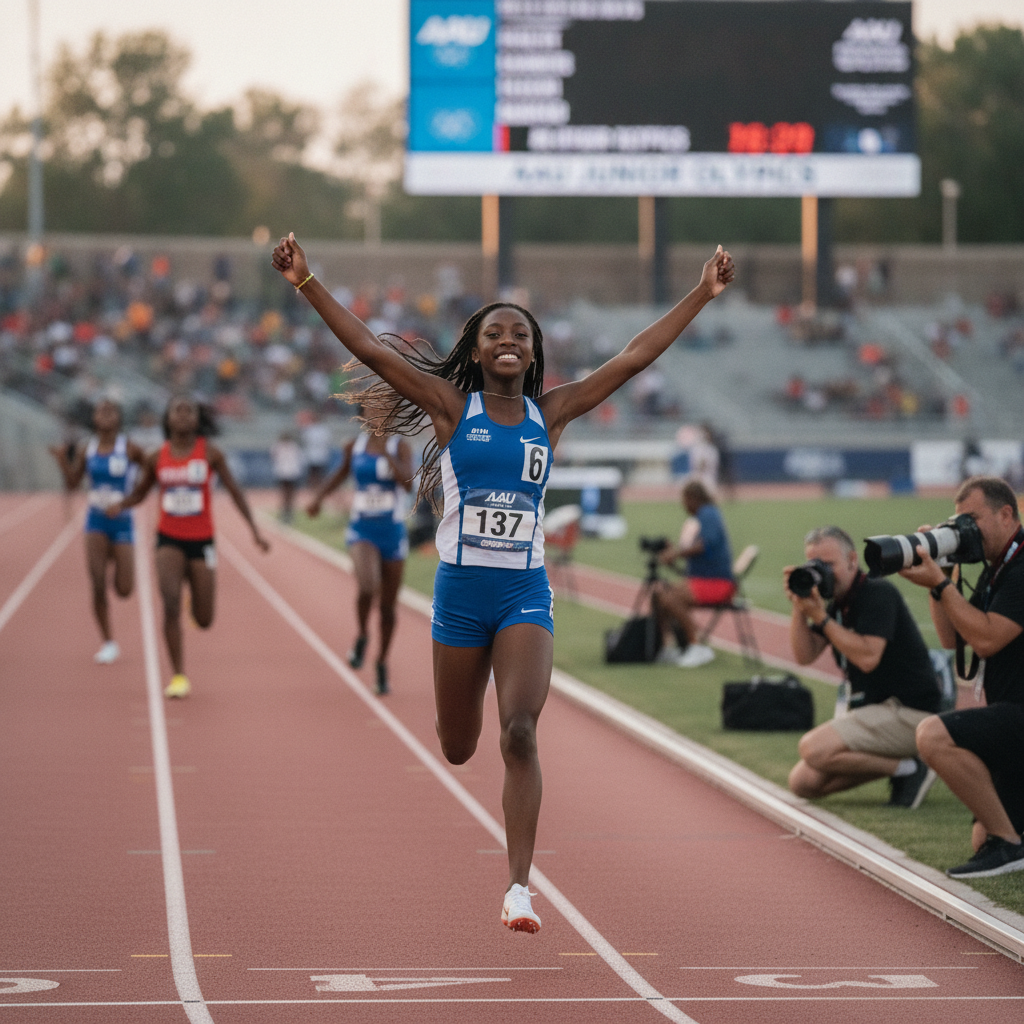 Emeri Cotton: Recorde Sprint Incrível aos 8 Anos!