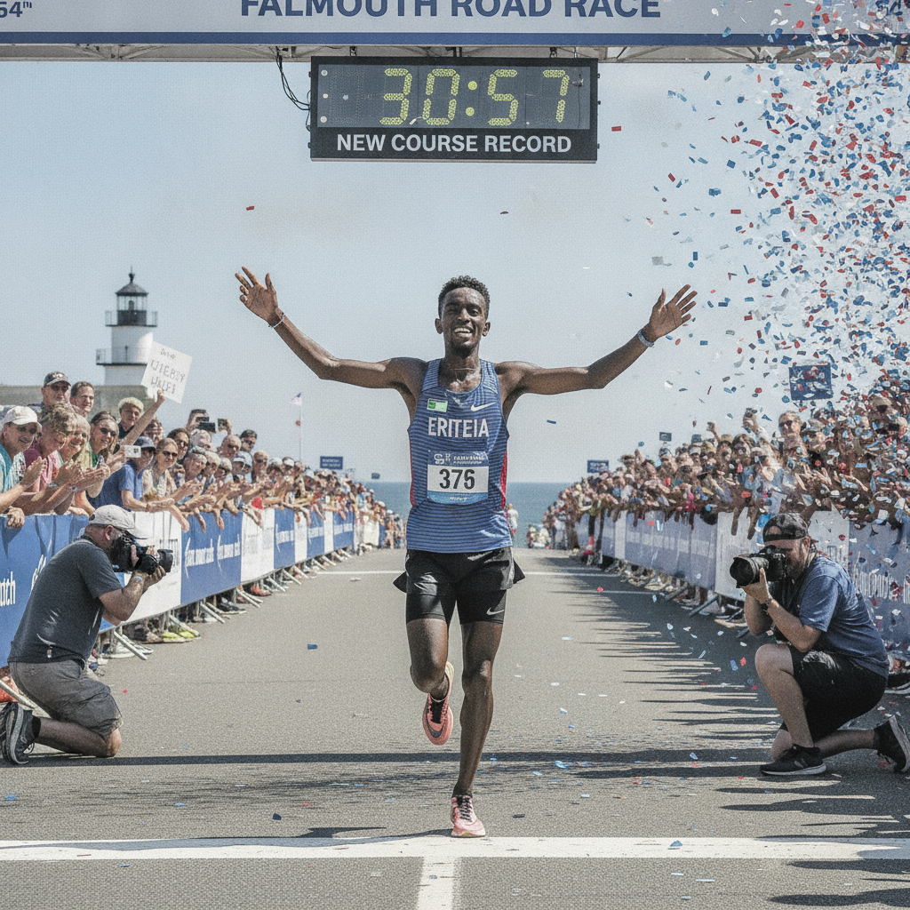 Habtom Samuel: O Milagre Sub-31 na Falmouth Road Race!
