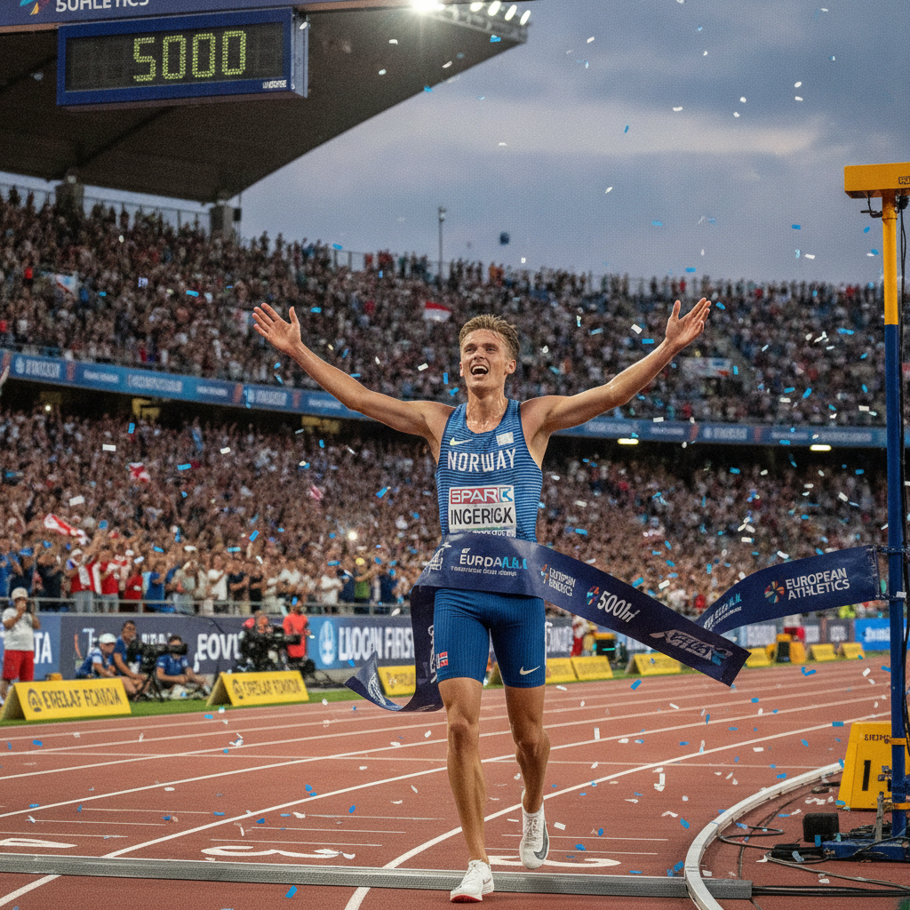 Jakob Ingebrigtsen: Título Europeu 5000m em 2024