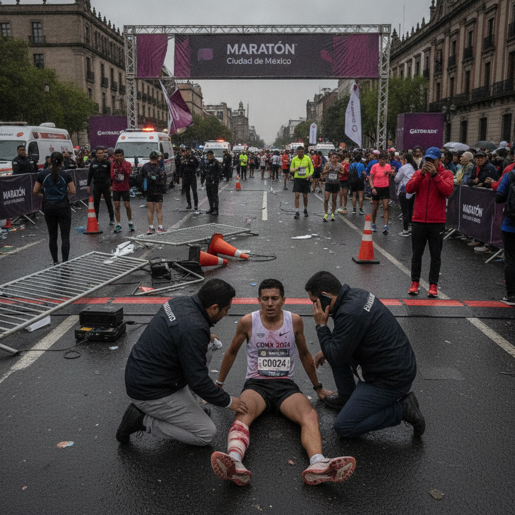 Maratona Cidade do México: Atleta Lesionado e Prejuízos