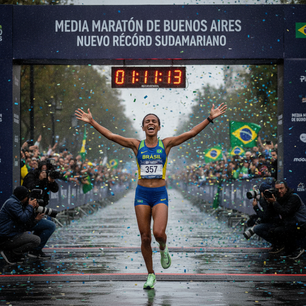 Recorde Brasileiro Meia Maratona: Núbia Oliveira Brilha!