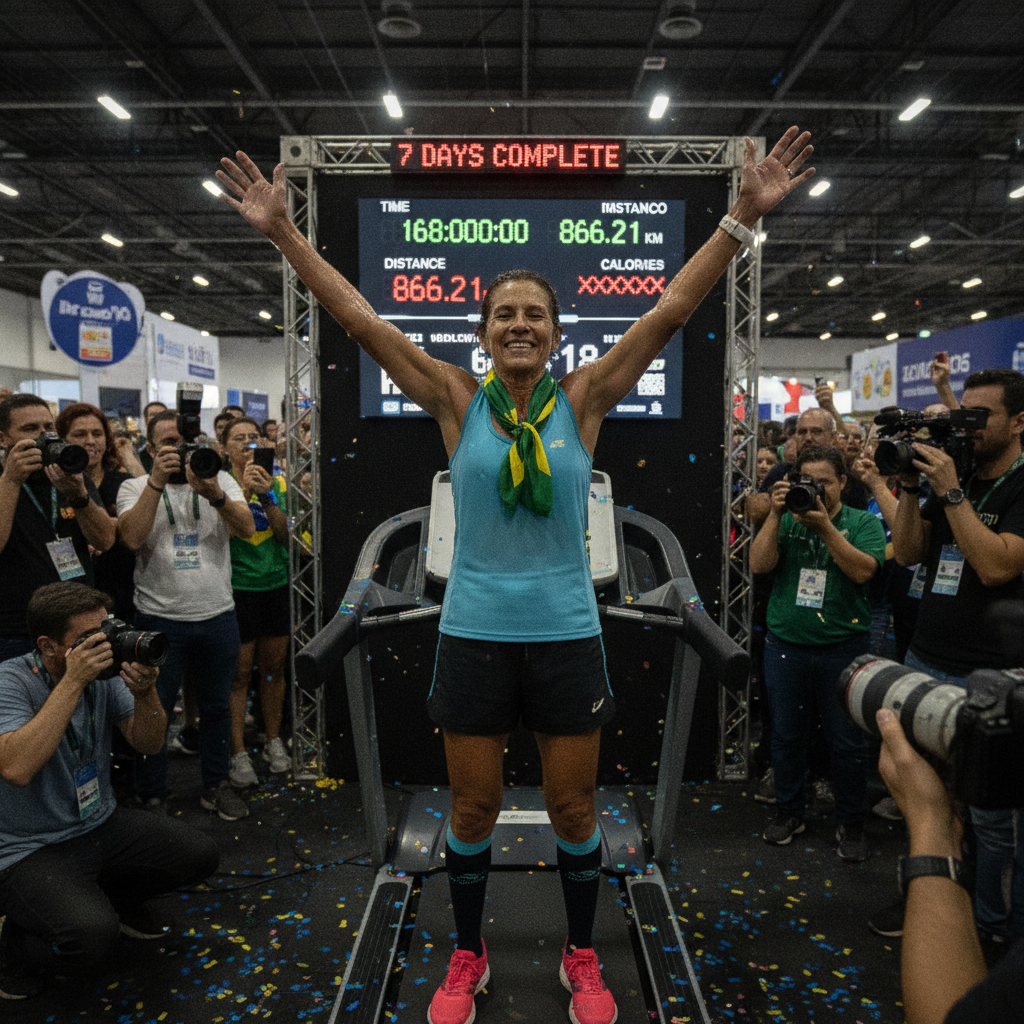 Recorde Mundial Esteira Corrida: Brasileira Quebra Marca em 7 Dias!