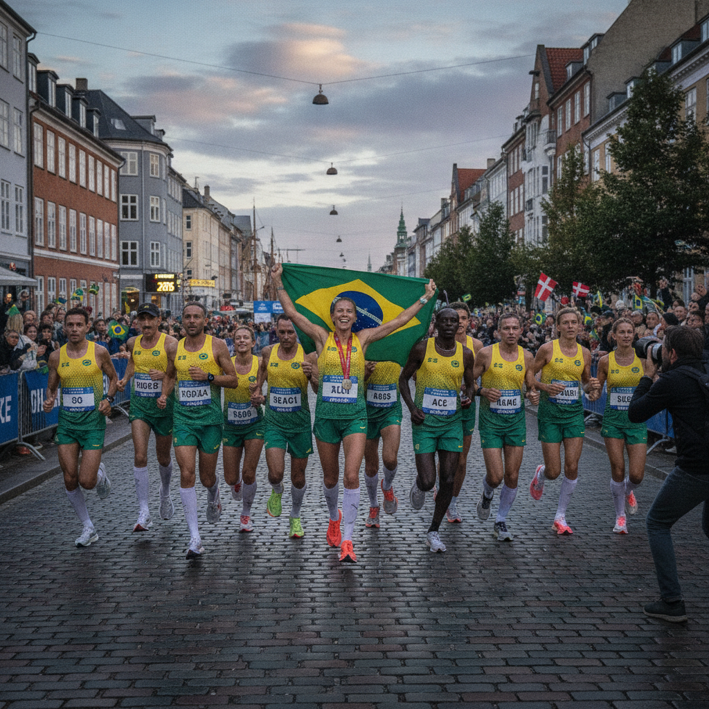 Mundial de Corrida de Rua: Brasil Brilha em Copenhague!