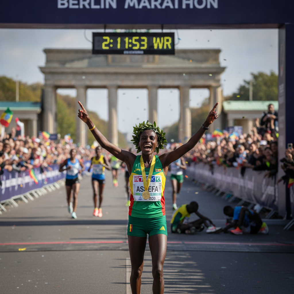 Tigst Assefa: Recorde Inesquecível no Berlin Marathon!