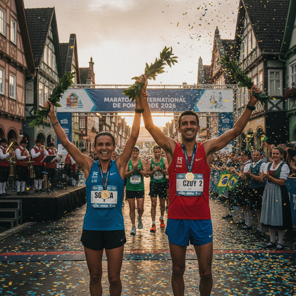 Maratona Internacional de Pomerode 2026: Guia Completo dos Campeões
