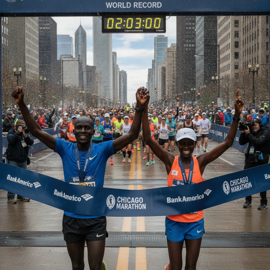 Maratona de Chicago: Vitória Histórica de Kipruto e Feysa!