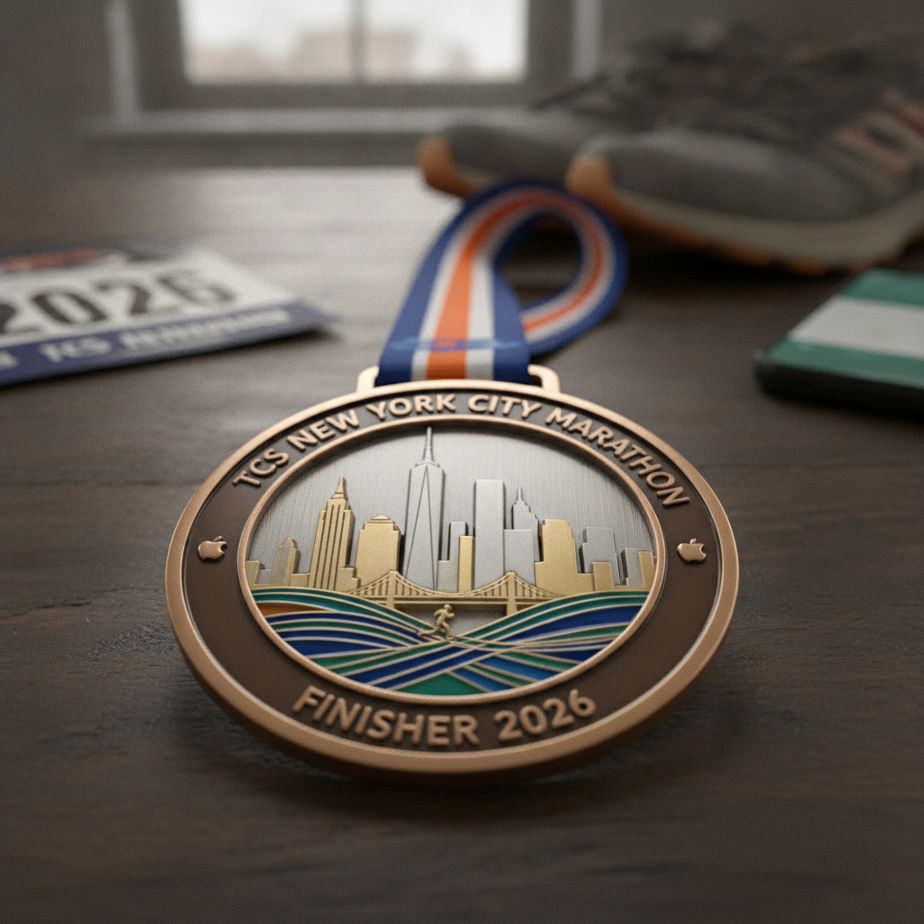 Medalha Maratona Nova York 2026: Um Tesouro para Corredores!