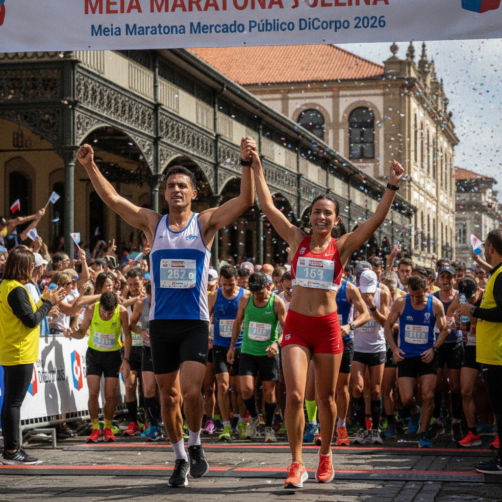 Meia Maratona Mercado Público DiCorpo 2026: Campeões e Superação