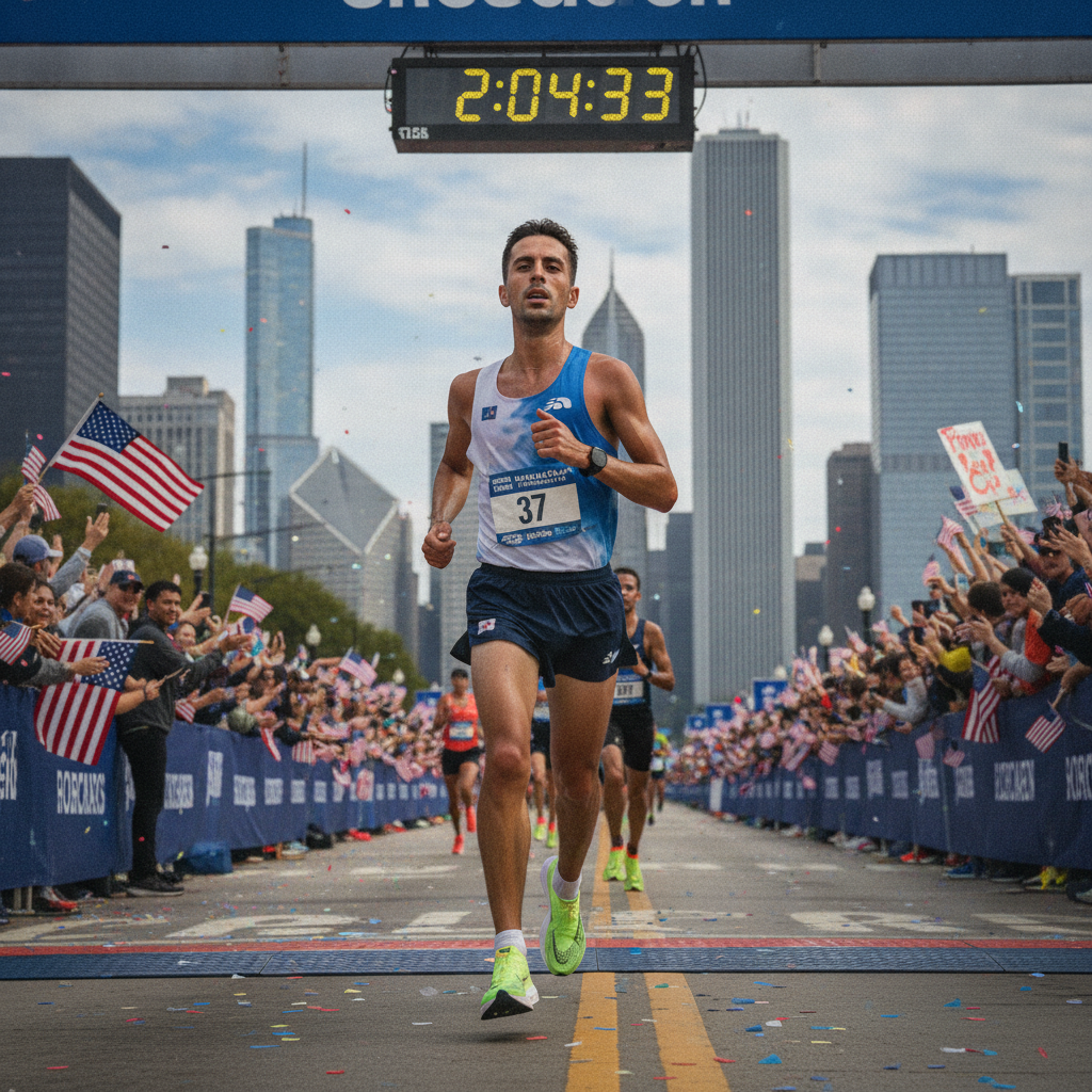 Recorde Americano Maratona: Vinny Mauri Deslumbra em Chicago!