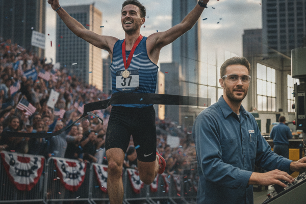 Maratona Americana: Revelação Corre Para Vitória e Volta ao Trabalho