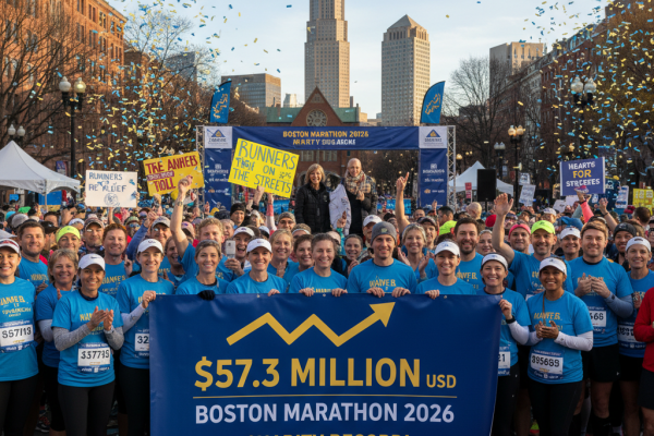 Maratona de Boston: Recorde Inédito de Arrecadação para Caridade!