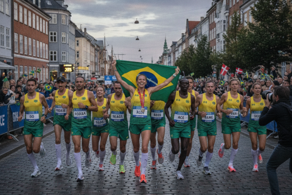 Mundial de Corrida de Rua: Brasil Brilha em Copenhague!