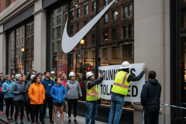 Nike Retira Placa "Corredores Tolerados" em Boston Após Reação