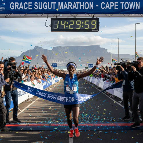 Primeira Maratona Grace Sugut: Vitória Emocionante em Cape Town!