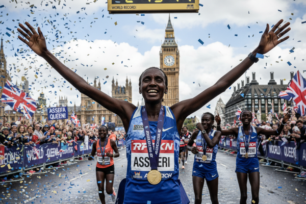 Recorde Mundial Maratona Feminina: Assefa Brilha em Londres 2026!