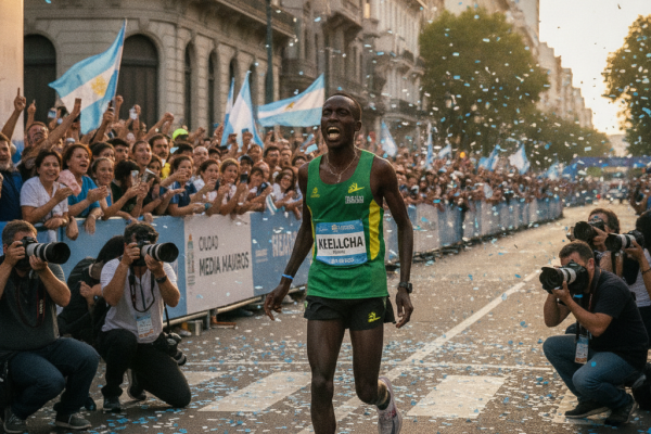 Recorde Mundial Meia Maratona: Kejelcha Brilha em Buenos Aires!