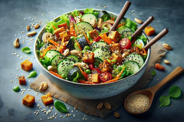 Salada Miso Crocante: Sabor e Nutrição!