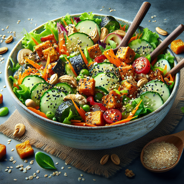 Salada Miso Crocante: Sabor e Nutrição!