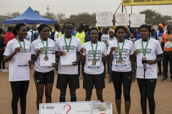 Soweto Marathon: Prêmio Atrasado, Corredores Aguardam Pagamento