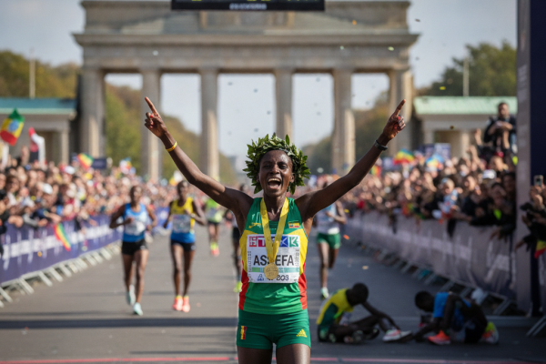 Tigst Assefa: Recorde Inesquecível no Berlin Marathon!